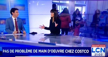 Capture d'écran des images diffusées sur les ondes de LCN vendredi dernier.